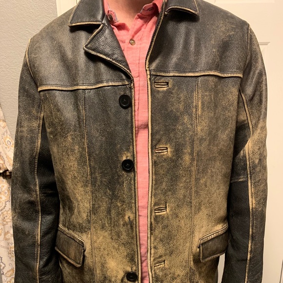 wilson distressed leather jacket